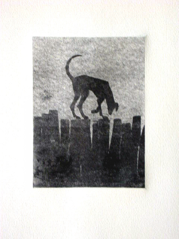 Monotipo6: Lucia 3 - 2010 - Plancha 16x12cm - Papel 250gr. Canson Guarro